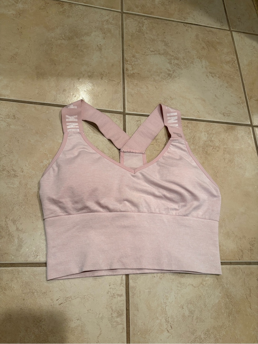 PINK Victoria's Secret Pale Pink Seamless Racerback Bralette